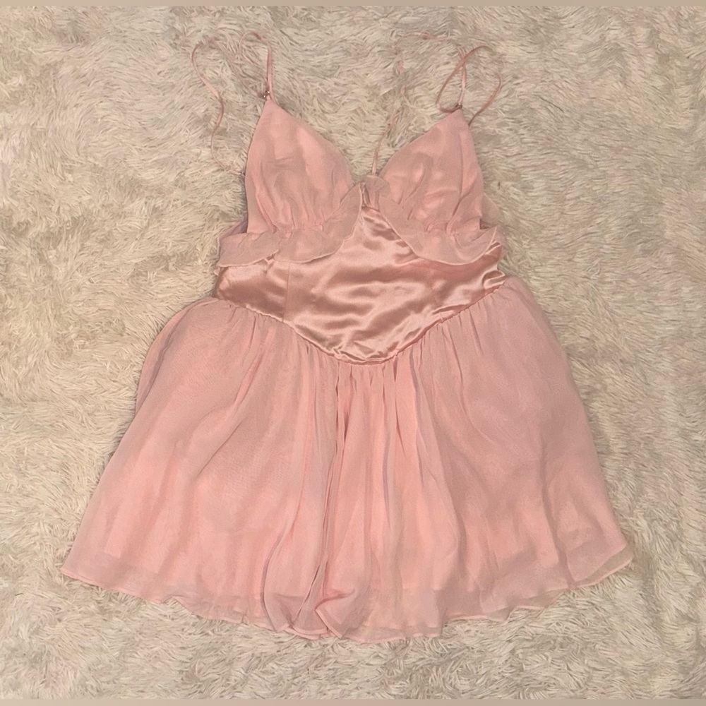 House of CB Blush Pink Mini Dress - Picture 4 of 9